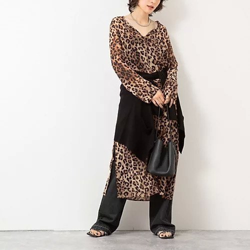 【リエミラー/Rie Miller】のカフタンシフォンワンピース インテリア・キッズ・メンズ・レディースファッション・服の通販 founy(ファニー) 　ファッション　Fashion　レディースファッション　Fashion for Women　ワンピース　Dresses　2025年　2025　2025-2026秋冬・A/W　Autumn/Winter 2025–26 AW25–26　おすすめ　Recommended / Our Picks　カフス　Cuff Design　ガウン　Gown, Robe　シアー　Sheer, See-Through　ベスト　Vest, Waistcoat　今季　This Season, Current Season　ブラウンベージュ系1|ID: prp329100004651953 ipo3291000000033615327