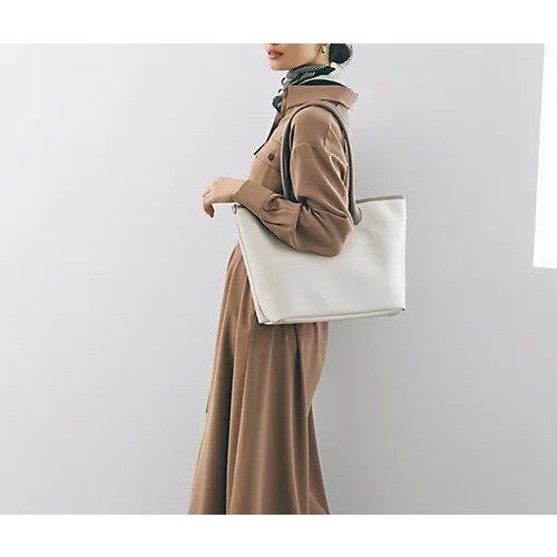 【トプカピ/TOPKAPI】の【Breath TOPKAPI】RIPPLE リプル レザーハンドル A4 トートバッグ 人気、トレンドファッション・服の通販 founy(ファニー) 　ファッション　Fashion　レディースファッション　Fashion for Women　バッグ　Bags　クール　Cool, Chic　軽量　Lightweight, Ultra Light　人気　Popular, Best Seller　フラップ　Flap, Flap Pocket　ポケット　Pocket, Pocket Detail　メタル　Metal, Metal Parts　ロング　Long, Long-Length　ビジネス 仕事 通勤　Business / Work / Commuting　other-3|ID: prp329100004651962 ipo3291000000033615391