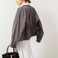【ノーリーズ/NOLLEY'S】のウォッシャブルジップアップブルゾン 人気、トレンドファッション・服の通販 founy(ファニー) ファッション Fashion レディースファッション Fashion for Women アウター Coat / Outerwear Collection ブルゾンジャケット・スポーティアウター Blouson Jackets 2025年 2025 2025-2026秋冬・A/W Autumn/Winter 2025–26 AW25–26 ギャザー Gathered, Ruffled グログラン Grosgrain, Grosgrain Ribbon ショート Short, Short Length ドローコード Drawcord, Drawstring Cord ブルゾン Blouson, Bomber Jacket |ID:prp329100004652000