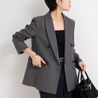 【ノーリーズソフィー/NOLLEY'S sophi】のウォッシャブルシャークダブルジャケット 人気、トレンドファッション・服の通販 founy(ファニー) ファッション Fashion レディースファッション Fashion for Women アウター Coat / Outerwear Collection レディースジャケット・軽アウター Jackets 2025年 2025 2025-2026秋冬・A/W Autumn/Winter 2025–26 AW25–26 おすすめ Recommended / Our Picks ジャケット Jacket, Outerwear ストライプ Stripe, Striped Pattern スーツ Suit, Formalwear ワンポイント One Point, Statement Accent ビジネス 仕事 通勤 Business / Work / Commuting thumbnail チャコールグレー|ID: prp329100004652003 ipo3291000000033869249