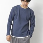 【ノーリーズ グッドマン/NOLLEY'S goodman / MEN】の【IRM】《吸水速乾/UVカット》ワッフルダブルカラー LS Tee 25AW グレイッシュブルー|ID: prp329100004652025 ipo3291000000033615858