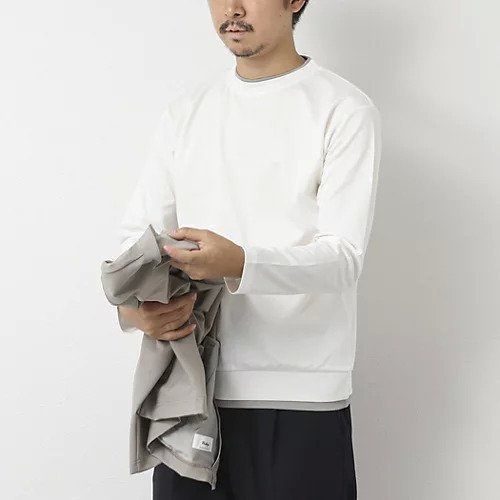 【ノーリーズ グッドマン/NOLLEY'S goodman / MEN】のハイゲージ スーピマコットン ダブルカラーTee 25AW 人気、トレンドファッション・服の通販 founy(ファニー)  ファッション Fashion メンズファッション Fashion for Men 2025年 2025 2025-2026秋冬・A/W Autumn/Winter 2025–26 AW25–26 インナー Innerwear クール Cool, Chic シルケット Silket, Silky Cotton ジャケット Jacket, Outerwear ダブル Double, Double-Breasted ブルゾン Blouson, Bomber Jacket リラックス Relax, Relaxed Fit A/W・秋冬 Autumn/Winter 長袖 Long Sleeve, Full Sleeve other-2|ID: prp329100004652026 ipo3291000000033927481