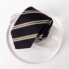 【ノーリーズ グッドマン/NOLLEY'S goodman / MEN】のコバスシャインストライプネクタイ 25AWコレクション パープル系1|ID: prp329100004652028 ipo3291000000033615875