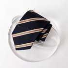 【ノーリーズ グッドマン/NOLLEY'S goodman / MEN】のコバスシャインストライプネクタイ 25AWコレクション ネイビー系1|ID: prp329100004652028 ipo3291000000033615876