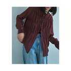 【マージュール/marjour】のSHIRRING TIE BLOUSE DARK PLUM|ID: prp329100004652102 ipo3291000000033616854