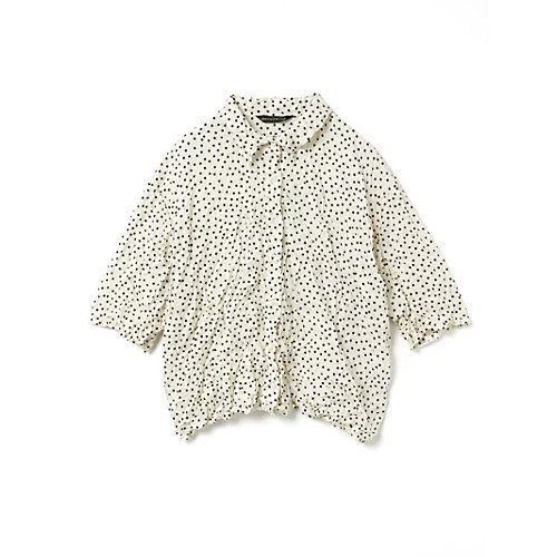 【ミズイロ インド/mizuiro ind】のドットプリントキャッチワッシャーシャツ 人気、トレンドファッション・服の通販 founy(ファニー) 　ファッション　Fashion　レディースファッション　Fashion for Women　トップス・カットソー　Cut & Sew Tops　シャツ・ブラウス・オフィスカジュアル　Elegant Blouses & Button-Ups　オケージョン　Occasion Wear　ドット　Polka Dot, Dot Pattern　ワッシャー　Washer, Crinkled Finish　人気　Popular, Best Seller　春　Spring　 other-1|ID: prp329100004652103 ipo3291000000033616861