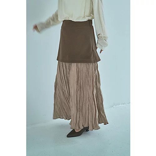 【マージュール/marjour】のDOCKING LAYERED SKIRT 人気、トレンドファッション・服の通販 founy(ファニー) 　ファッション　Fashion　レディースファッション　Fashion for Women　スカート　Skirts　シンプル　Simple, Minimal　スウェット / スエット　Sweatshirt, Sweatwear　ストレッチ　Stretch, Stretchy Fabric　ドッキング　Docking, Mixed Material　ポケット　Pocket, Pocket Detail　ミニスカート　Mini Skirt, Short Skirt　ロング　Long, Long-Length　 other-1|ID: prp329100004652104 ipo3291000000033616894