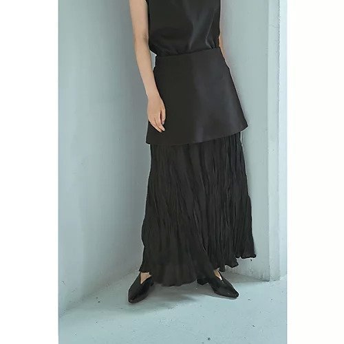 【マージュール/marjour】のDOCKING LAYERED SKIRT インテリア・キッズ・メンズ・レディースファッション・服の通販 founy(ファニー) 　ファッション　Fashion　レディースファッション　Fashion for Women　スカート　Skirts　シンプル　Simple, Minimal　スウェット / スエット　Sweatshirt, Sweatwear　ストレッチ　Stretch, Stretchy Fabric　ドッキング　Docking, Mixed Material　ポケット　Pocket, Pocket Detail　ミニスカート　Mini Skirt, Short Skirt　ロング　Long, Long-Length　BLACK|ID: prp329100004652104 ipo3291000000033616896