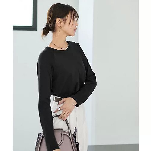【スタイルデリ/STYLE DELI】の【ものづくりJAPAN】MeltyスムースラグランロングTシャツ 人気、トレンドファッション・服の通販 founy(ファニー) 　ファッション　Fashion　レディースファッション　Fashion for Women　トップス・カットソー　Cut & Sew Tops　シャツ・ブラウス・オフィスカジュアル　Elegant Blouses & Button-Ups　ロングTシャツ・Tシャツ　Longline T-Shirts & Tees　インド　Indian Textile　春　Spring　秋　Autumn　カットソー　Cut and Sewn Top　コレクション　Collection, Seasonal Line　シルケット　Silket, Silky Cotton　スリーブ　Sleeve, Long Sleeve / Short Sleeve　タオル　Towel, Bath Towel　長袖　Long Sleeve, Full Sleeve　ベーシック　Basic, Essential　リラックス　Relax, Relaxed Fit　冬　Winter / This Winter　ビジネス 仕事 通勤　Business / Work / Commuting　other-2|ID: prp329100004653157 ipo3291000000033628555