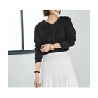 【スタイルデリ/STYLE DELI】の【ものづくりJAPAN】MeltyスムースVネックロングTシャツ ブラック|ID: prp329100004653160 ipo3291000000033628579