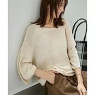 【スタイルデリ/STYLE DELI】のワイドなルーズネック麻混ニットトップス ナチュラル|ID: prp329100004653168 ipo3291000000033628670