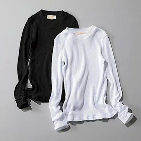 【ケラウズランブラ/CaRouseLamBRa】 2PACS ロングスリーブT人気、トレンドファッション・服の通販 founy(ファニー) ファッション Fashion レディースファッション Fashion for Women おすすめ Recommended / Our Picks インナー Innerwear シアー Sheer, See-Through スリーブ Sleeve, Long Sleeve / Short Sleeve フォルム Silhouette, Form ミリタリー Military, Army Style ロング Long, Long-Length 人気 Popular, Best Seller 洗える Machine Washable |ID:prp329100004654627