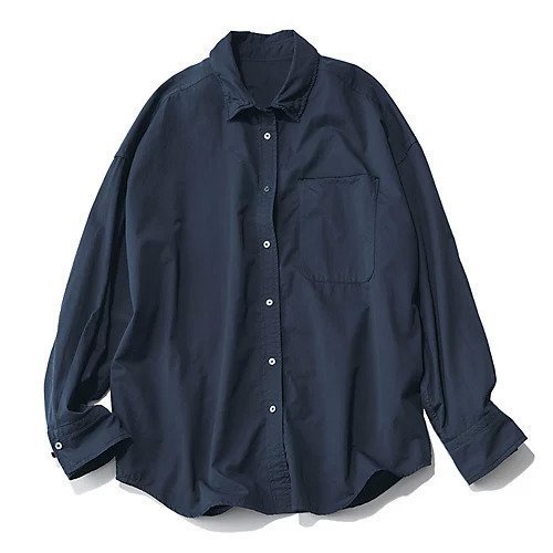 【ブリル/BRILL】のセイヒンゾメオーバーシャツ インテリア・キッズ・メンズ・レディースファッション・服の通販 founy(ファニー) 　ファッション　Fashion　レディースファッション　Fashion for Women　トップス・カットソー　Cut & Sew Tops　シャツ・ブラウス・オフィスカジュアル　Elegant Blouses & Button-Ups　おすすめ　Recommended / Our Picks　サテン　Satin, Glossy Fabric　パッチ　Patch, Appliqué　フォルム　Silhouette, Form　ポケット　Pocket, Pocket Detail　ワイヤー　Wire, Wired Bra　洗える　Machine Washable　ネイビー|ID: prp329100004654629 ipo3291000000033654459