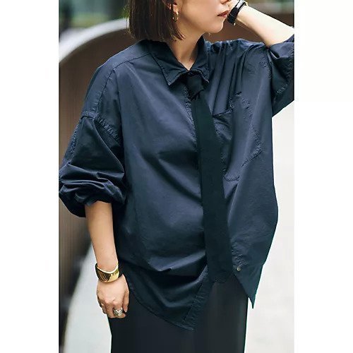 【ブリル/BRILL】のセイヒンゾメオーバーシャツ 人気、トレンドファッション・服の通販 founy(ファニー) 　ファッション　Fashion　レディースファッション　Fashion for Women　トップス・カットソー　Cut & Sew Tops　シャツ・ブラウス・オフィスカジュアル　Elegant Blouses & Button-Ups　おすすめ　Recommended / Our Picks　サテン　Satin, Glossy Fabric　パッチ　Patch, Appliqué　フォルム　Silhouette, Form　ポケット　Pocket, Pocket Detail　ワイヤー　Wire, Wired Bra　洗える　Machine Washable　other-3|ID: prp329100004654629 ipo3291000000033654461