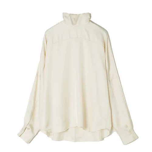 【チノ/CINOH】のサテンハイネックブラウス 人気、トレンドファッション・服の通販 founy(ファニー) 　ファッション　Fashion　レディースファッション　Fashion for Women　トップス・カットソー　Cut & Sew Tops　シャツ・ブラウス・オフィスカジュアル　Elegant Blouses & Button-Ups　シルキー　Silky, Smooth Texture　ドレープ　Drape, Draping Fabric　ハイネック　High Neck, Mock Neck　洗える　Machine Washable　 other-1|ID: prp329100004654630 ipo3291000000033654462
