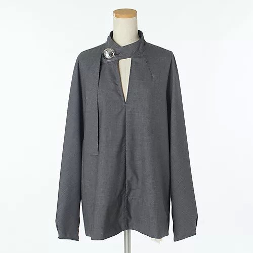 【ハルノブムラタ/HARUNOBUMURATA】のHEPBURN/ボタンブラウス 人気、トレンドファッション・服の通販 founy(ファニー) 　ファッション　Fashion　レディースファッション　Fashion for Women　トップス・カットソー　Cut & Sew Tops　シャツ・ブラウス・オフィスカジュアル　Elegant Blouses & Button-Ups　シルバー　Silver, Metallic Silver　バランス　Balance, Style Balance　マニッシュ　Mannish, Boyish　今季　This Season, Current Season　夏　Summer　春　Spring　S/S・春夏　SS, Spring/Summer, Warm Season　other-2|ID: prp329100004654631 ipo3291000000033654468