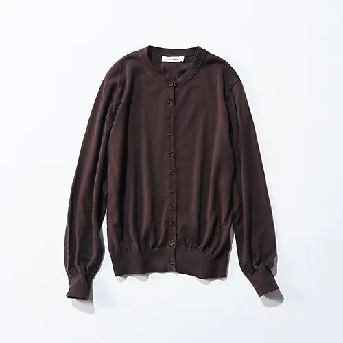 【エクラ/eclat】のウールカーディガン インテリア・キッズ・メンズ・レディースファッション・服の通販 founy(ファニー) 　ファッション　Fashion　レディースファッション　Fashion for Women　トップス・カットソー　Cut & Sew Tops　カーディガン・羽織り　Layered Style Cardigans　カーディガン　Cardigan, Knitwear　エレガント 上品　Elegant　人気　Popular, Best Seller　別注　Limited Edition, Custom Order　秋　Autumn　(別注)ブラウン|ID: prp329100004654632 ipo3291000000036166389