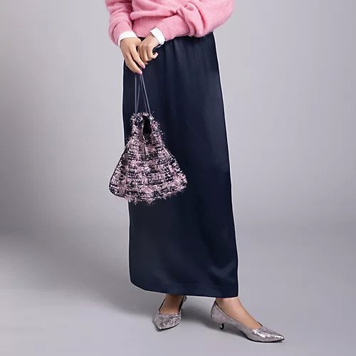 【ブリル/BRILL】の【Marisol別注】サテンドローストリングスカート 人気、トレンドファッション・服の通販 founy(ファニー) 　ファッション　Fashion　レディースファッション　Fashion for Women　スカート　Skirts　サテン　Satin, Glossy Fabric　ストレート　Straight, Straight Cut　ドローストリング　Drawstring, Pull Cord　ポケット　Pocket, Pocket Detail　エレガント 上品　Elegant　別注　Limited Edition, Custom Order　楽ちん　Easy Fit, Comfortable　other-2|ID: prp329100004654633 ipo3291000000034725102