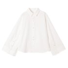 【スアデオ/suadeo】のワイドスリーブケープシャツ 人気、トレンドファッション・服の通販 founy(ファニー) ファッション Fashion レディースファッション Fashion for Women トップス・カットソー Cut & Sew Tops シャツ・ブラウス・オフィスカジュアル Elegant Blouses & Button-Ups 洗える Machine Washable 吸水 Absorbent, Quick-Dry ストライプ Stripe, Striped Pattern ストレッチ Stretch, Stretchy Fabric スリーブ Sleeve, Long Sleeve / Short Sleeve バランス Balance, Style Balance フロント Front, Front Design ワイド Wide, Wide Fit thumbnail ホワイト|ID: prp329100004655216 ipo3291000000033666682