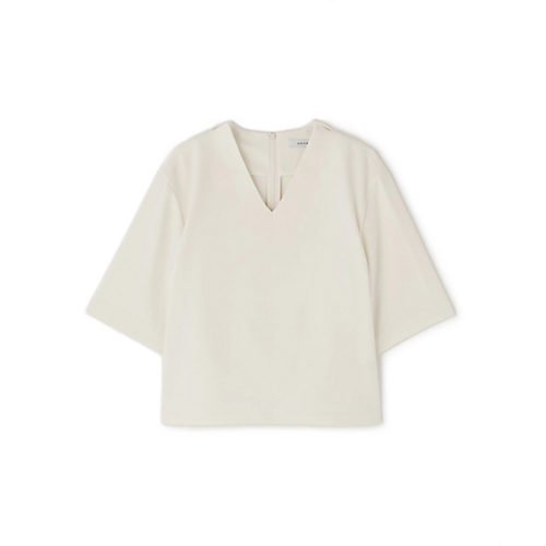 【アドーア/ADORE】のストレッチジョーゼットブラウス インテリア・キッズ・メンズ・レディースファッション・服の通販 founy(ファニー) 　ファッション　Fashion　レディースファッション　Fashion for Women　トップス・カットソー　Cut & Sew Tops　シャツ・ブラウス・オフィスカジュアル　Elegant Blouses & Button-Ups　おすすめ　Recommended / Our Picks　スタンダード　Standard, Basic　スリット　Slit, Slit Detail　フィット　Fit, Slim Fit　夏　Summer　春　Spring　S/S・春夏　SS, Spring/Summer, Warm Season　エクリュ|ID: prp329100004657025 ipo3291000000033687068