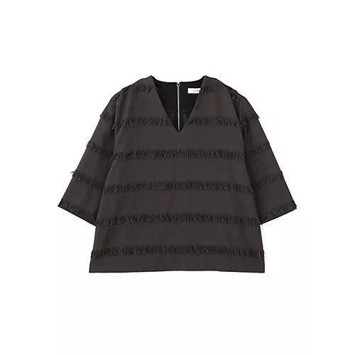 【アドーア/ADORE】のフリンジチェックブラウス 人気、トレンドファッション・服の通販 founy(ファニー) 　ファッション　Fashion　レディースファッション　Fashion for Women　トップス・カットソー　Cut & Sew Tops　シャツ・ブラウス・オフィスカジュアル　Elegant Blouses & Button-Ups　おすすめ　Recommended / Our Picks　オケージョン　Occasion Wear　ジャカード／ジャガード　Jacquard, Woven Pattern　スタンダード　Standard, Basic　スリット　Slit, Slit Detail　セットアップ　Set-Up, Coordinated Outfit　チェック　Check, Plaid, Tartan　フィット　Fit, Slim Fit　フリンジ　Fringe, Tassel　ボーダー　Border, Stripe　夏　Summer　春　Spring　S/S・春夏　SS, Spring/Summer, Warm Season　 other-1|ID: prp329100004657029 ipo3291000000033687085