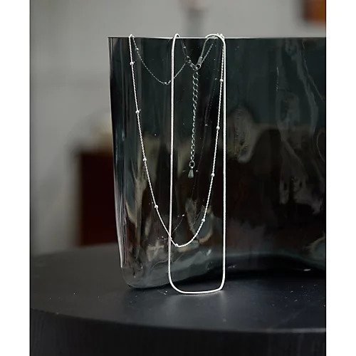 【ウィムガゼット/Whim Gazette】の【THE PAUSE】ダブルチェーンネックレス 人気、トレンドファッション・服の通販 founy(ファニー) 　ファッション　Fashion　レディースファッション　Fashion for Women　ジュエリー　Jewelry　ネックレス　Necklaces & Pendants　アンティーク　Antique-Inspired　ヴィンテージ　Vintage Style　グラデーション　Gradient, Ombre　ショート　Short, Short Length　シルバー　Silver, Metallic Silver　シンプル　Simple, Minimal　チェーン　Chain, Chain Strap　ドット　Polka Dot, Dot Pattern　ネックレス　Necklace, Pendant Necklace　ワーク　Workwear, Utility Style　おすすめ　Recommended / Our Picks　2025年　2025　2025-2026秋冬・A/W　Autumn/Winter 2025–26 AW25–26　 other-1|ID: prp329100004657035 ipo3291000000033687170