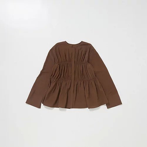 【マルティニーク/martinique】のモダールシルクティアードブラウス インテリア・キッズ・メンズ・レディースファッション・服の通販 founy(ファニー) ファッション Fashion レディースファッション Fashion for Women トップス・カットソー Cut & Sew Tops シャツ・ブラウス・オフィスカジュアル Elegant Blouses & Button-Ups おすすめ Recommended / Our Picks カフス Cuff Design タイトスカート Pencil Skirt, Tight Skirt ティアード Tiered, Tiered Style バランス Balance, Style Balance フロント Front, Front Design リラックス Relax, Relaxed Fit ワイド Wide, Wide Fit エレガント 上品 Elegant 秋 Autumn ブラウン|ID: prp329100004657508 ipo3291000000035316828