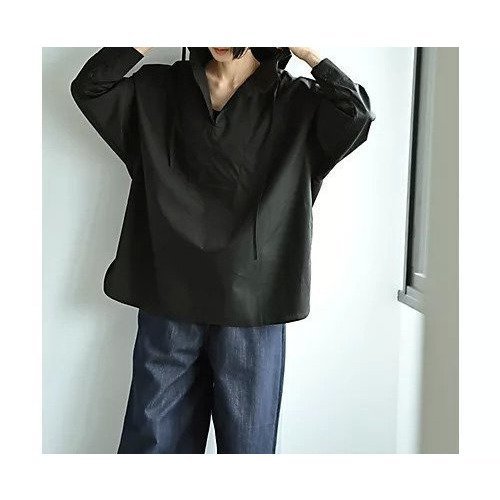 【スタイルデリ/STYLE DELI】の【BLK001】ライトフーディシャツ インテリア・キッズ・メンズ・レディースファッション・服の通販 founy(ファニー) 　ファッション　Fashion　レディースファッション　Fashion for Women　トップス・カットソー　Cut & Sew Tops　シャツ・ブラウス・オフィスカジュアル　Elegant Blouses & Button-Ups　インナー　Innerwear　春　Spring　秋　Autumn　ショルダー　Shoulder, Shoulder Strap　ジャケット　Jacket, Outerwear　タンク　Tank Top, Sleeveless Top　デニム　Denim, Jeans Material　ドロップ　Drop Shoulder, Dropped Style　バランス　Balance, Style Balance　ボトム　Bottoms, Lower Wear　羽織　Haori, Light Jacket　ラウンド　Round, Round Neck　リラックス　Relax, Relaxed Fit　ロング　Long, Long-Length　ワイド　Wide, Wide Fit　冬　Winter / This Winter　おすすめ　Recommended / Our Picks　夏　Summer　旅行　Travel　ブラック|ID: prp329100004657509 ipo3291000000035436701