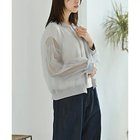 【スタイルデリ/STYLE DELI】の【BLK001】ジップアップシアーカーディガン グレー|ID: prp329100004658650 ipo3291000000036311322