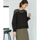 【スタイルデリ/STYLE DELI】の上部がレースのギャザーブラウス ブラック|ID: prp329100004660511 ipo3291000000036311309