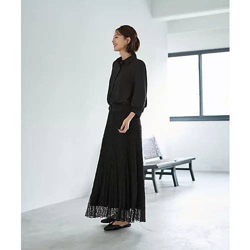 【スタイルデリ/STYLE DELI】の袖口裾リブ7分袖ジョーゼットシャツ 人気、トレンドファッション・服の通販 founy(ファニー) 　ファッション　Fashion　レディースファッション　Fashion for Women　トップス・カットソー　Cut & Sew Tops　シャツ・ブラウス・オフィスカジュアル　Elegant Blouses & Button-Ups　イエロー　Yellow　オレンジ　Orange　ギャザー　Gathered, Ruffled　コンパクト　Compact, Small Size　サロペット　Overalls, Salopette　シンプル　Simple, Minimal　ジャケット　Jacket, Outerwear　ジョーゼット　Georgette, Semi-Sheer Fabric　スリット　Slit, Slit Detail　定番　Standard, Basic Item　人気　Popular, Best Seller　フロント　Front, Front Design　ブルゾン　Blouson, Bomber Jacket　ベスト　Vest, Waistcoat　夏　Summer　other-3|ID: prp329100004660513 ipo3291000000033726793