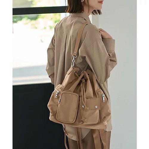 【スタイルデリ/STYLE DELI】のリュックにもなるナイロンショルダーバッグ インテリア・キッズ・メンズ・レディースファッション・服の通販 founy(ファニー) 　ファッション　Fashion　レディースファッション　Fashion for Women　バッグ　Bags　アクセサリー　Fashion Accessories　グログラン　Grosgrain, Grosgrain Ribbon　巾着　Drawstring Bag, Kinchaku　ショルダー　Shoulder, Shoulder Strap　シルバー　Silver, Metallic Silver　バランス　Balance, Style Balance　ポケット　Pocket, Pocket Detail　マグネット　Magnet, Magnetic Closure　ラップ　Wrap, Wrap Design　リュック　Backpack, Rucksack　キャラメル|ID: prp329100004660515 ipo3291000000033726798