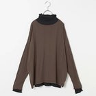 【ロバートピーミラー/Robert P.Miller】の【LEE別注】【洗える】タートルネック+プルオーバーセット ブラック+ブラウン|ID:prp329100004664794