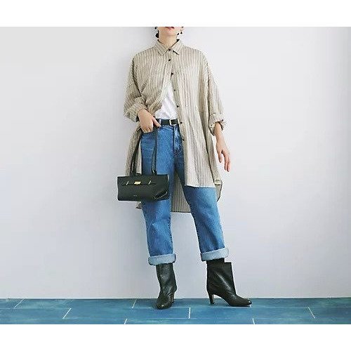 【カレンソロジー/Curensology】の【洗える】ワッシャーストライプシャツ 人気、トレンドファッション・服の通販 founy(ファニー) 　ファッション　Fashion　レディースファッション　Fashion for Women　トップス・カットソー　Cut & Sew Tops　シャツ・ブラウス・オフィスカジュアル　Elegant Blouses & Button-Ups　ストライプ　Stripe, Striped Pattern　タンブラー　Tumbler, Travel Mug　デニム　Denim, Jeans Material　ベスト　Vest, Waistcoat　ワッシャー　Washer, Crinkled Finish　洗える　Machine Washable　秋　Autumn　other-2|ID: prp329100004664798 ipo3291000000033743992