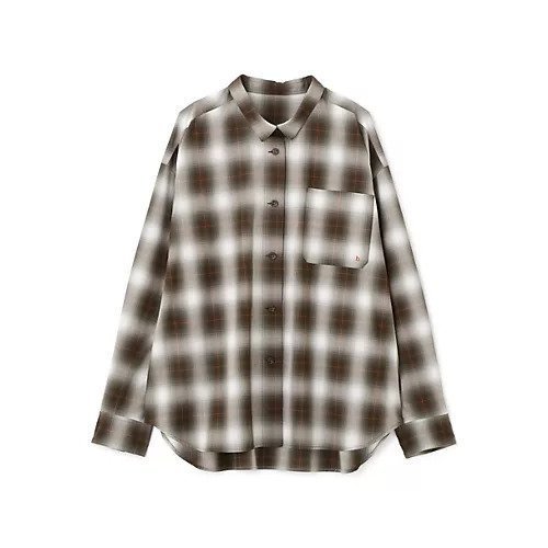 【ヒューマンウーマン/HUMAN WOMAN】のオンブレーチェックオーバーシャツ 人気、トレンドファッション・服の通販 founy(ファニー) 　ファッション　Fashion　レディースファッション　Fashion for Women　トップス・カットソー　Cut & Sew Tops　シャツ・ブラウス・オフィスカジュアル　Elegant Blouses & Button-Ups　おすすめ　Recommended / Our Picks　スタンダード　Standard, Basic　ポケット　Pocket, Pocket Detail　ミックス　Mix, Mixed Style　ワンポイント　One Point, Statement Accent　other-2|ID: prp329100004664817 ipo3291000000033744086