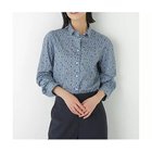【ヒューマンウーマン/HUMAN WOMAN】のリバティプリントベーシックカラーシャツ ネイビーリバティ|ID: prp329100004664819 ipo3291000000033744097