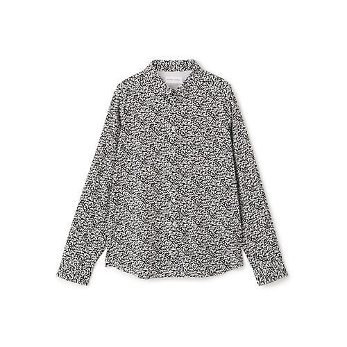 【ヒューマンウーマン/HUMAN WOMAN】のリバティプリントベーシックカラーシャツ 人気、トレンドファッション・服の通販 founy(ファニー) 　ファッション　Fashion　レディースファッション　Fashion for Women　トップス・カットソー　Cut & Sew Tops　シャツ・ブラウス・オフィスカジュアル　Elegant Blouses & Button-Ups　おすすめ　Recommended / Our Picks　スタンダード　Standard, Basic　ベーシック　Basic, Essential　モノトーン　Monotone, Black and White　エレガント 上品　Elegant　定番　Standard, Basic Item　other-2|ID: prp329100004664819 ipo3291000000033744101