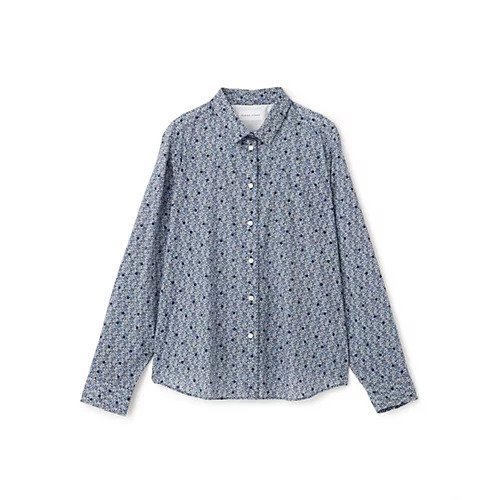 【ヒューマンウーマン/HUMAN WOMAN】のリバティプリントベーシックカラーシャツ 人気、トレンドファッション・服の通販 founy(ファニー) 　ファッション　Fashion　レディースファッション　Fashion for Women　トップス・カットソー　Cut & Sew Tops　シャツ・ブラウス・オフィスカジュアル　Elegant Blouses & Button-Ups　おすすめ　Recommended / Our Picks　スタンダード　Standard, Basic　ベーシック　Basic, Essential　モノトーン　Monotone, Black and White　エレガント 上品　Elegant　定番　Standard, Basic Item　other-3|ID: prp329100004664819 ipo3291000000033744102