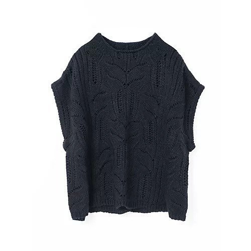 【ミズイロ インド/mizuiro ind】のシアーケーブル柄ベスト インテリア・キッズ・メンズ・レディースファッション・服の通販 founy(ファニー) 　ファッション　Fashion　レディースファッション　Fashion for Women　アウター　Coat / Outerwear Collection　トップス・カットソー　Cut & Sew Tops　ベスト&ジレ / 重ね着スタイル　Vests & Gilets　ウォッシャブル　Machine Washable　ノースリーブ　Sleeveless, No-Sleeve　ベスト　Vest, Waistcoat　ロング　Long, Long-Length　夏　Summer　ネイビー|ID: prp329100004664840 ipo3291000000033744263