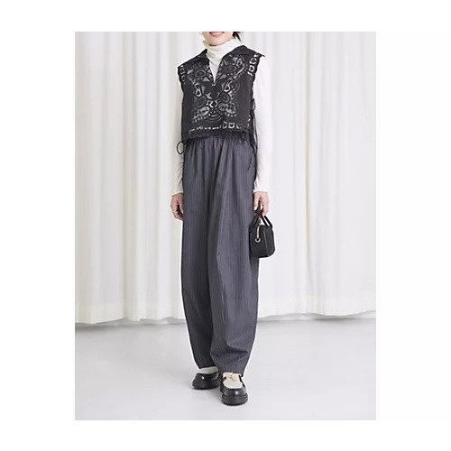 【カレンソロジー/Curensology】のウールストレッチドロストパンツ 人気、トレンドファッション・服の通販 founy(ファニー) 　ファッション　Fashion　レディースファッション　Fashion for Women　パンツ　Pants & Trousers　ストライプ　Stripe, Striped Pattern　バルーン　Balloon, Balloon Silhouette　フィット　Fit, Slim Fit　ビジネス 仕事 通勤　Business / Work / Commuting　A/W・秋冬　Autumn/Winter　other-3|ID: prp329100004664861 ipo3291000000033744392
