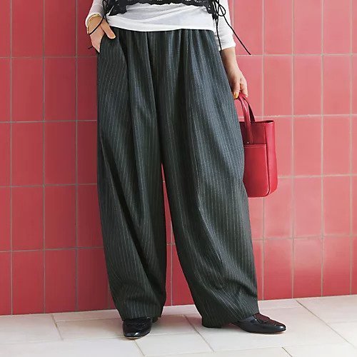 【カレンソロジー/Curensology】のウールストレッチドロストパンツ 人気、トレンドファッション・服の通販 founy(ファニー) 　ファッション　Fashion　レディースファッション　Fashion for Women　パンツ　Pants & Trousers　ストライプ　Stripe, Striped Pattern　バルーン　Balloon, Balloon Silhouette　フィット　Fit, Slim Fit　ビジネス 仕事 通勤　Business / Work / Commuting　A/W・秋冬　Autumn/Winter　other-2|ID: prp329100004664861 ipo3291000000033937139
