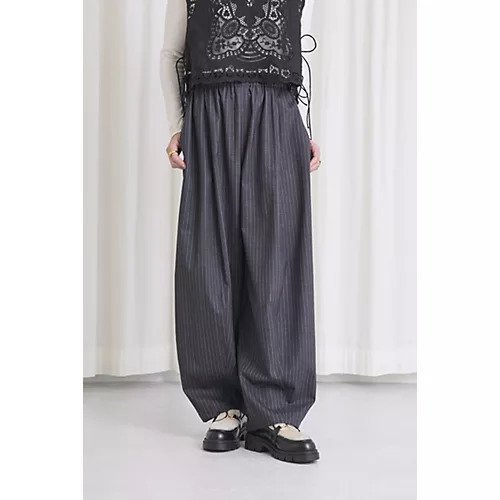 【カレンソロジー/Curensology】のウールストレッチドロストパンツ 人気、トレンドファッション・服の通販 founy(ファニー) 　ファッション　Fashion　レディースファッション　Fashion for Women　パンツ　Pants & Trousers　ストライプ　Stripe, Striped Pattern　バルーン　Balloon, Balloon Silhouette　フィット　Fit, Slim Fit　ビジネス 仕事 通勤　Business / Work / Commuting　A/W・秋冬　Autumn/Winter　other-3|ID: prp329100004664861 ipo3291000000034755885