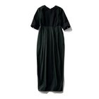 【トゥエルブクローゼット/12closet】の【高橋夏果さんコラボ】【洗える】【スカート部分は撥水】【ストレッチ】撥水スマートコクーンドレス ブラック|ID:prp329100004664880