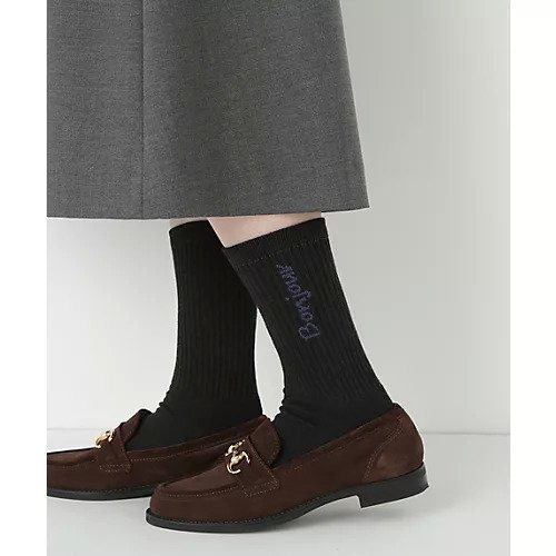 【ヒューマンウーマン/HUMAN WOMAN】のオリジナルロゴソックス インテリア・キッズ・メンズ・レディースファッション・服の通販 founy(ファニー) 　ファッション　Fashion　レディースファッション　Fashion for Women　ソックス&靴下　Socks & Hosiery　おすすめ　Recommended / Our Picks　クッション　Cushion, Throw Pillow　スニーカー　Sneakers, Trainers　チャコール|ID: prp329100004664907 ipo3291000000033744773