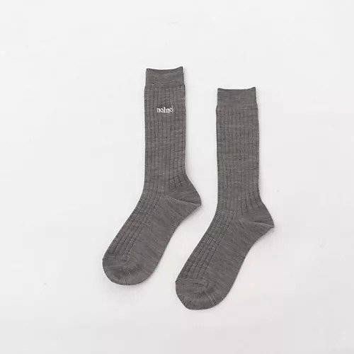 【ノーリーズ/NOLLEY'S】の【nolnol/ノルノル】ウール混リブソックス インテリア・キッズ・メンズ・レディースファッション・服の通販 founy(ファニー) ファッション Fashion レディースファッション Fashion for Women ソックス&靴下 Socks & Hosiery 抗菌 Antibacterial, Bacteria-Resistant ソックス Socks, Hosiery デニム Denim, Jeans Material 人気 Popular, Best Seller ベビー Baby, Babywear ベーシック Basic, Essential ワンポイント One Point, Statement Accent おすすめ Recommended / Our Picks ライトグレー|ID: prp329100004664908 ipo3291000000033744777