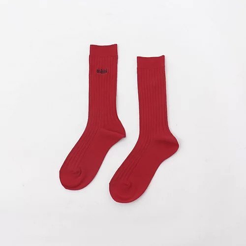 【ノーリーズ/NOLLEY'S】の【nolnol/ノルノル】ウール混リブソックス インテリア・キッズ・メンズ・レディースファッション・服の通販 founy(ファニー) ファッション Fashion レディースファッション Fashion for Women ソックス&靴下 Socks & Hosiery 抗菌 Antibacterial, Bacteria-Resistant ソックス Socks, Hosiery デニム Denim, Jeans Material 人気 Popular, Best Seller ベビー Baby, Babywear ベーシック Basic, Essential ワンポイント One Point, Statement Accent おすすめ Recommended / Our Picks レッド|ID: prp329100004664908 ipo3291000000033744779