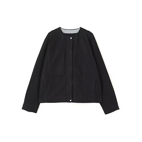 【ヒューマンウーマン/HUMAN WOMAN】のストレッチエアリードットコードノーカラーブルゾン 人気、トレンドファッション・服の通販 founy(ファニー) 　ファッション　Fashion　レディースファッション　Fashion for Women　アウター　Coat / Outerwear Collection　ブルゾンジャケット・スポーティアウター　Blouson Jackets　おすすめ　Recommended / Our Picks　スタンダード　Standard, Basic　セットアップ　Set-Up, Coordinated Outfit　ドット　Polka Dot, Dot Pattern　ブルゾン　Blouson, Bomber Jacket　ポケット　Pocket, Pocket Detail　ワーク　Workwear, Utility Style　定番　Standard, Basic Item　秋　Autumn　other-2|ID: prp329100004664909 ipo3291000000033744788
