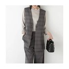 【ヒューマンウーマン/HUMAN WOMAN】の強撚シャークスキンノーカラージレ 人気、トレンドファッション・服の通販 founy(ファニー) ファッション Fashion レディースファッション Fashion for Women アウター Coat / Outerwear Collection トップス・カットソー Cut & Sew Tops ベスト&ジレ / 重ね着スタイル Vests & Gilets おすすめ Recommended / Our Picks スタンダード Standard, Basic ストレッチ Stretch, Stretchy Fabric セットアップ Set-Up, Coordinated Outfit チェック Check, Plaid, Tartan ベスト Vest, Waistcoat エレガント 上品 Elegant thumbnail グレーチェック|ID: prp329100004664910 ipo3291000000033744792