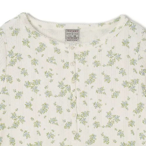 【アンスクリア/INSCRIRE】のNeedle Jersey Henry 人気、トレンドファッション・服の通販 founy(ファニー) 　ファッション　Fashion　レディースファッション　Fashion for Women　2025年　2025　2025-2026秋冬・A/W　Autumn/Winter 2025–26 AW25–26　クラシカル　Classical, Vintage-Inspired　ストライプ　Stripe, Striped Pattern　フラワー　Flower, Floral　other-3|ID: prp329100004665047 ipo3291000000033745624
