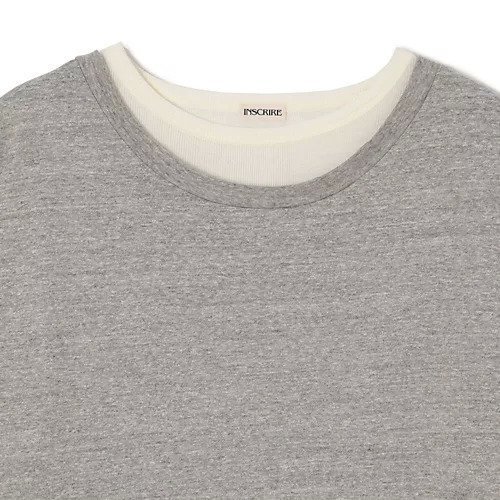 【アンスクリア/INSCRIRE】のPlating Rib Layered Tee 人気、トレンドファッション・服の通販 founy(ファニー) 　ファッション　Fashion　レディースファッション　Fashion for Women　2025年　2025　2025-2026秋冬・A/W　Autumn/Winter 2025–26 AW25–26　インナー　Innerwear　ダメージ　Distressed, Destroyed　洗える　Machine Washable　other-3|ID: prp329100004665049 ipo3291000000034864410
